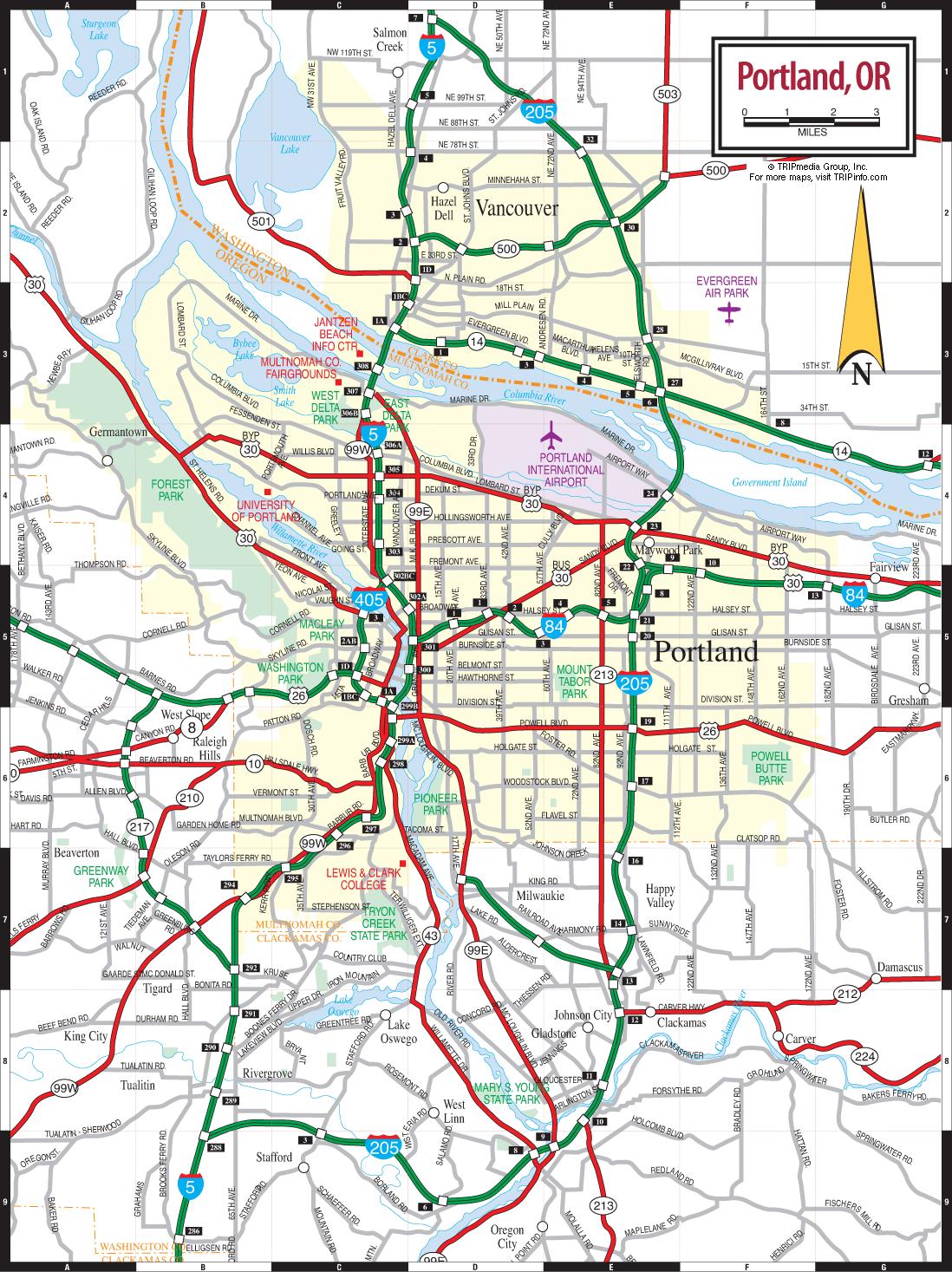 željeznička karta Portland i Zapadna Željeznička karta   karta Portlandu i western  željeznička karta