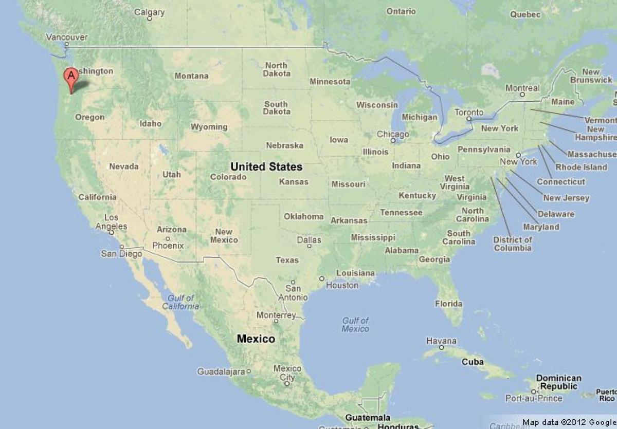 Portland na karti SAD-u