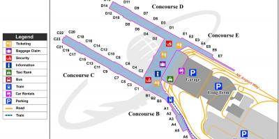 Zračna luka portland Oregon karti