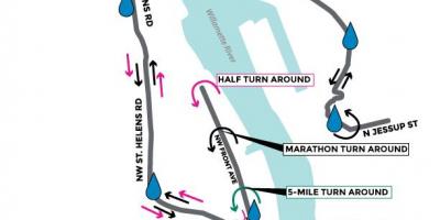 Karta Portland maraton
