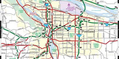Karta Portland Oregon